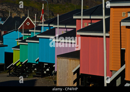 Greenland - South West Coast - Qaasuitsup Kommunia -  Disko Island. Qeqertasuaq (or Godhavn). Stock Photo
