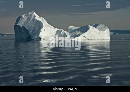Greenland - West Coast - 77th Parallel - Around Cape Alexander. Icebergs. Stock Photo