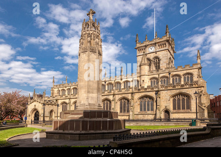 The Parish Church of All Saints Wigan. In the centre of the town. Stock Photo