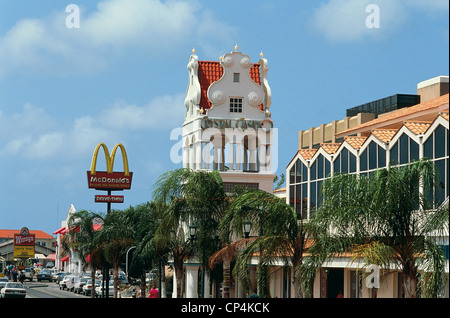 Netherlands Antilles (outside the territory of the Netherlands) - The island of Aruba - Oranjestad. Mc Donald Stock Photo