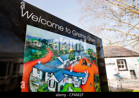 The world famous Blacksmiths shop in Gretna Green, Scotland, UK. Stock Photo