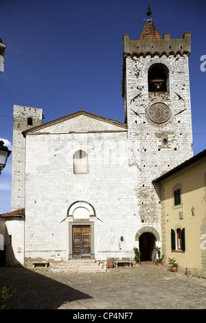 The church of Saint Stephen, 13th century. Serravalle Pistoiese, Pistoia Province, Tuscany Region, Italy.