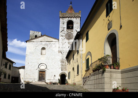 The church of Saint Stephen, 13th century. Serravalle Pistoiese, Pistoia Province, Tuscany Region, Italy.