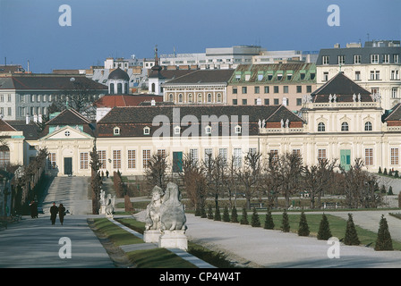 Austria - Vienna, Landstrasse district. Unteres Belvedere (Lower Belvedere). Stock Photo