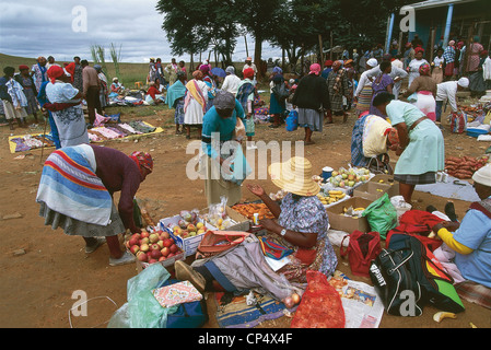 South Africa - Western Natal - Estcourt. Rural market. Stock Photo