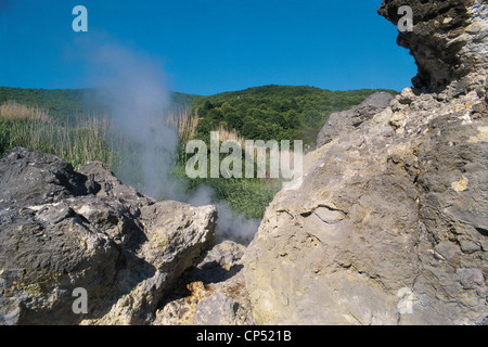 TUSCANY SASSO PISANO geysers Stock Photo