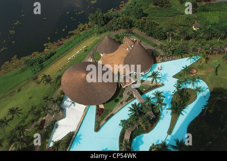 Ivory Coast - Abidjan. The pool of the Hotel Ivoire. Stock Photo