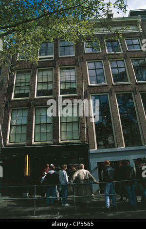 Anne Frank’s House, 263 Prinsengracht, Amsterdam, Holland Stock Photo ...