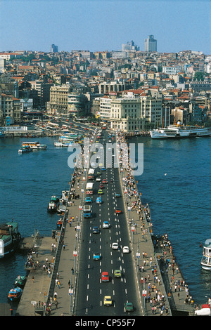 Turkey - Istanbul, the Galata bridge Stock Photo