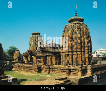 India - Orissa - Bhubaneswar. Lingaraj temple dedicated to Shiva. Stock Photo