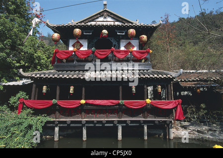 China - Hong Kong (Xianggang) - Kowloon Peninsula - New Kowloon. Sung Dynasty Village. Stock Photo