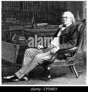 William Makepeace Thackeray, 1811 - 1863, an English writer Stock Photo