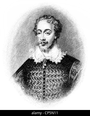 Edmund Spenser, ca. 1552 - 1599, an English poet Stock Photo