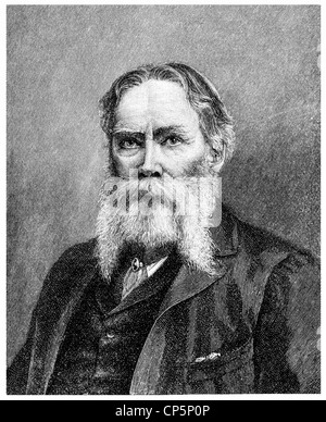 James Russell Lowell, 1819 - 1891, an American poet, essayist, editor and diplomat Stock Photo