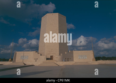 EGYPT - El-Alamein. ITALIAN CEMETERY MEMORIALS OF THE BATTLE OF EL-Alamein Stock Photo