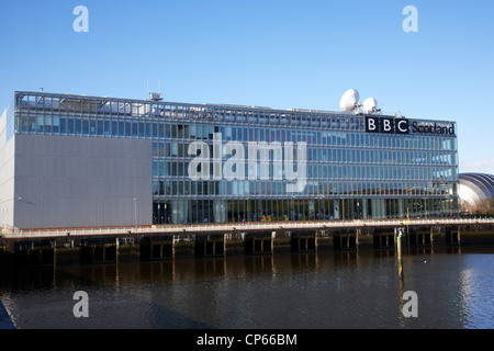 bbc scotland alba television studios bbc pacific quay river clyde Glasgow Scotland UK Stock Photo
