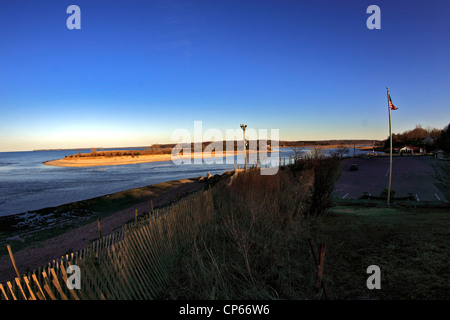 Mouth of the Nissequogue River Long Island Sound Kings Park NY Stock Photo