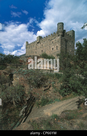 Valle d'Aosta - Chatillon (AO). Ussel Castle. Stock Photo