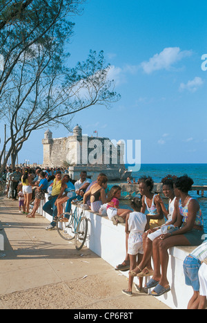 CUBA HAVANA Cojimar BACKGROUND OF THE FORTRESS St Dorothy Stock Photo