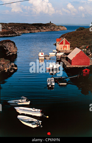 Norway - Hordaland County - Fedje Islands - Fjord Stock Photo