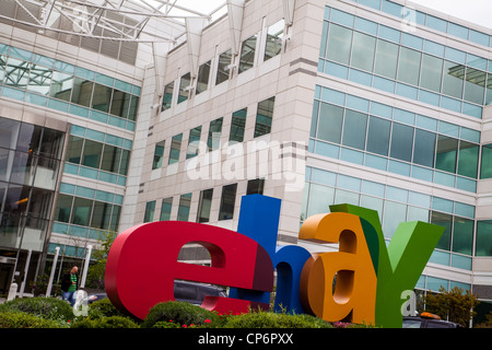 Ebay's offices in San Jose California on North First Street Stock Photo