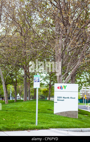 Ebay's offices in San Jose California on North First Street Stock Photo