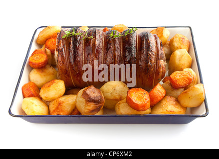 Sunday rolled pork roast Stock Photo