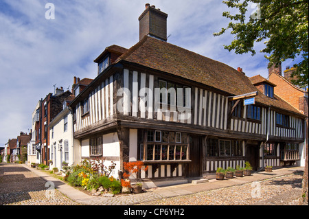 RYE, EAST SUSSEX, UK - APRIL 30, 2012:   Pretty half-timbered house Stock Photo