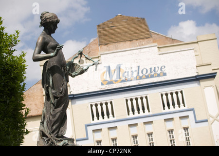 Places - Demolition of old Marlowe Theatre, Canterbury, Kent, England, UK Stock Photo