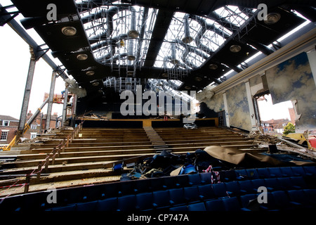 Places - Demolition of old Marlowe Theatre, Canterbury, Kent, England, UK Stock Photo