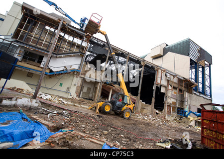 Places - Demolition of old Marlowe Theatre, Canterbury, Kent, England, UK Stock Photo