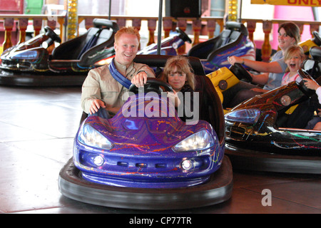 Dodgems at the fairground, Heddington and Stockley Steam Rally. Stock Photo