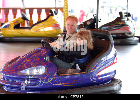 Dodgems at the fairground, Heddington and Stockley Steam Rally. Stock Photo