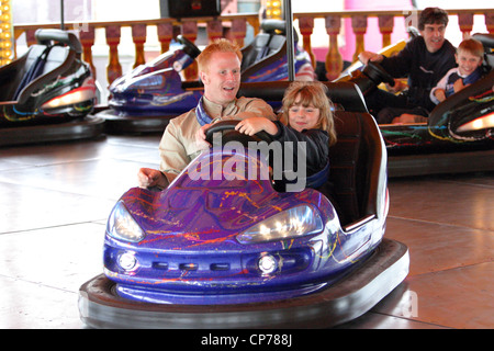 Dodgems at the fairground, Heddington and Stockley Steam Rally. Stock Photo