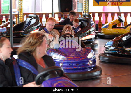 Dodgems at the fairground, Heddington and Stockley Steam Rally. Stock Photo