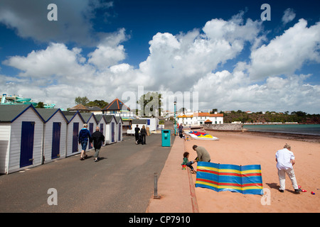UK, England, Devon, Torquay, Goodrington Sands beach Stock Photo