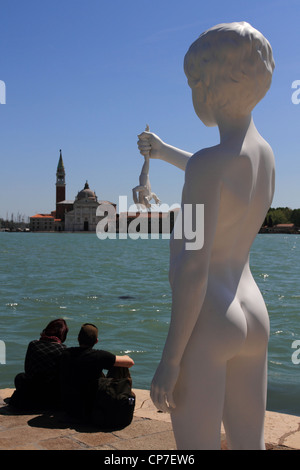 San Giorgio and statue Stock Photo