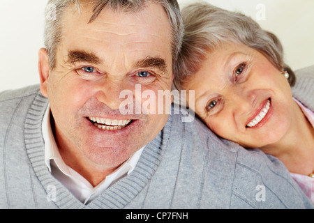 Seniors enjoying spending time together Stock Photo