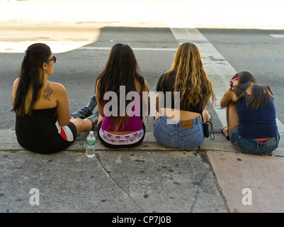 At Calle Ocho Carnival. Miami. Florida. USA. Stock Photo