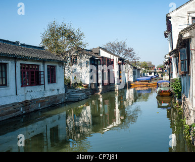 Zhouzhuang, famous water town, near Shanghai Stock Photo