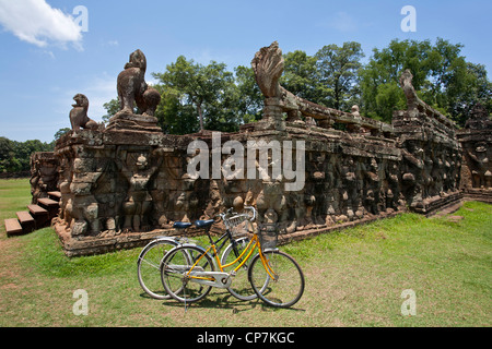 Leper King terrace. Angkor. Cambodia Stock Photo