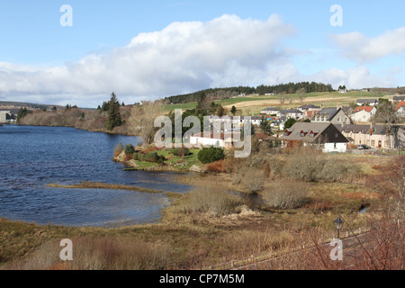 Loch Shin Lairg Scotland March 2012 Stock Photo