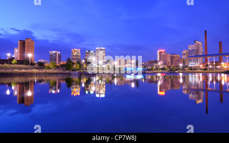 Buildings in downtown Birmingham, Alabama, USA as seen from Railroad Park. Stock Photo