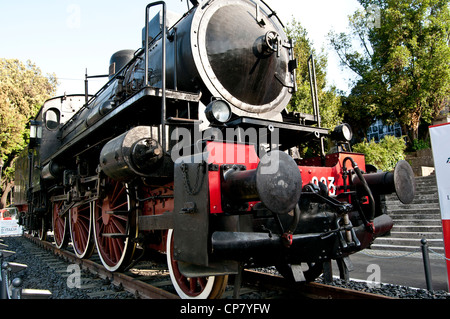 Vintage steam locomotive Stock Photo