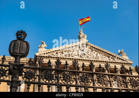 National Library, Madrid, Spain. 1892 Stock Photo