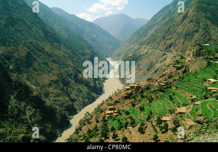 Pakistan, North West Province, Kohistan, Indus River Valley, Stock Photo