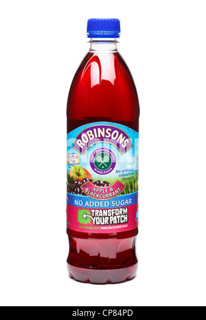 Bottle of Robinsons squash Stock Photo