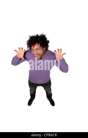 Scary screaming face Stock Photo - Alamy