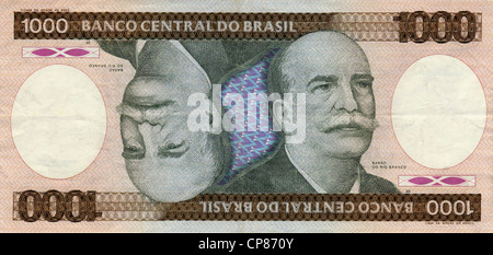 Brazilian Currency 1000 Banco Central Do Brasil Stock Photo - Alamy