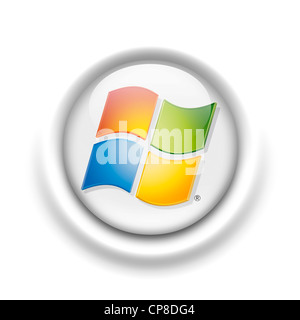 Windows logo flag emblem symbol icon Stock Photo